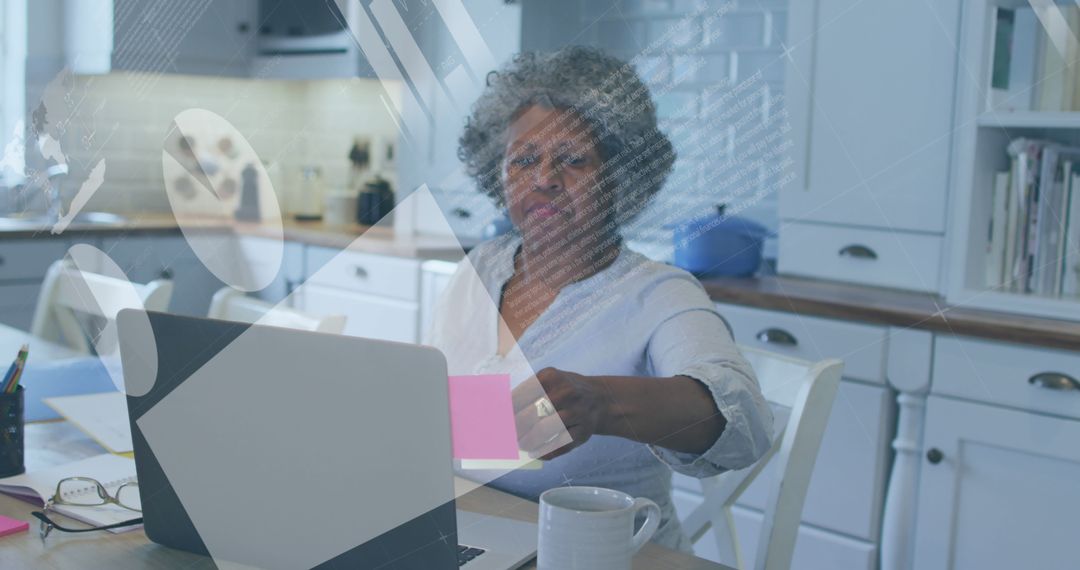 Senior Woman Engaging with Financial Technology on Laptop - Free Images, Stock Photos and Pictures on Pikwizard.com