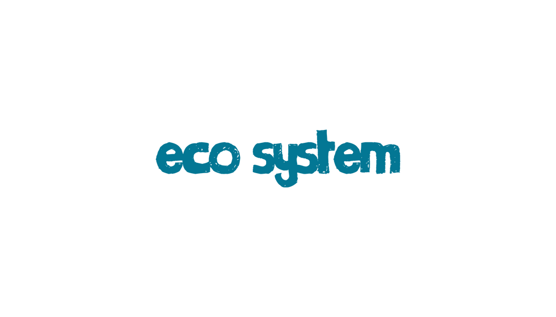 Eco System Text on Transparent Background for Text and Ecology Concept - Download Free Stock Images Pikwizard.com