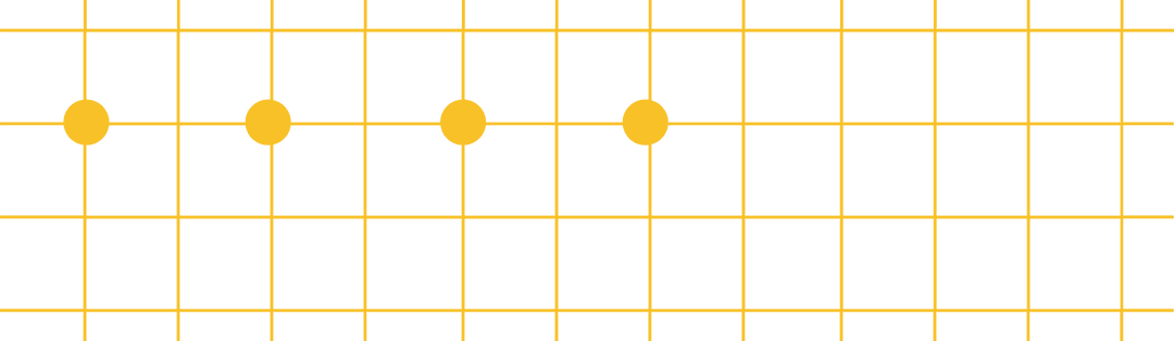 Geometric Yellow Grid Pattern on Transparent Background