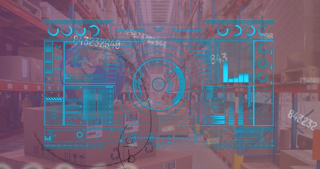 Augmented Reality Dashboard in High-Tech Warehouse Environment