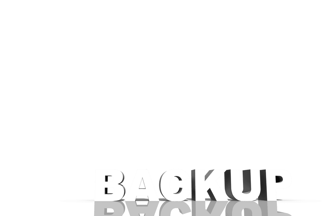 White Backup Text on Transparent Background with Shadow Effect - Download Free Stock Images Pikwizard.com