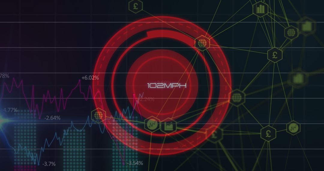 Digital Interface with Speedometer Over Global Network