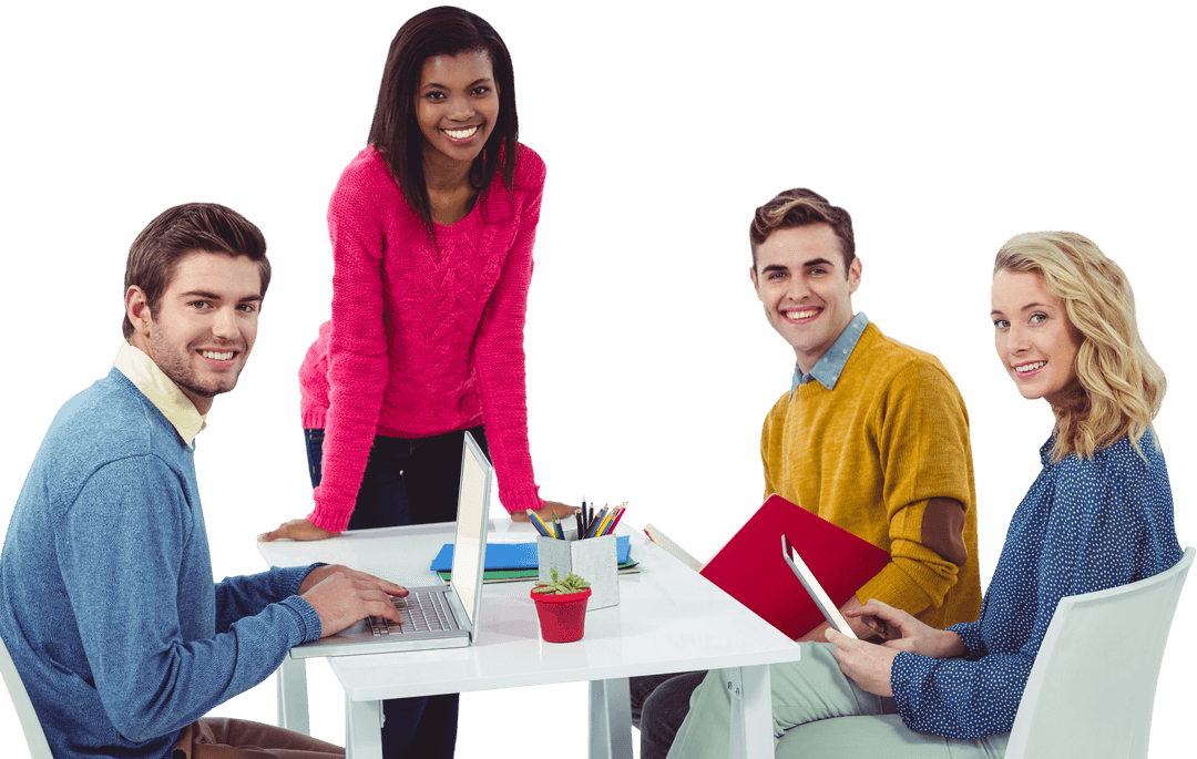 Transparent Background Creative Business Team Collaboration