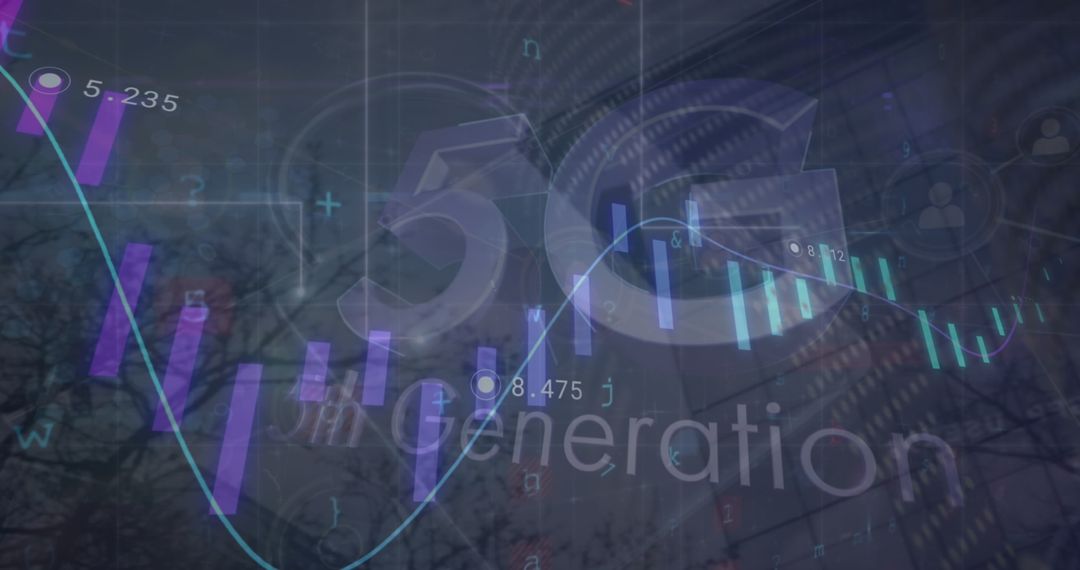 5G Technology Future with Holographic Data Visualization