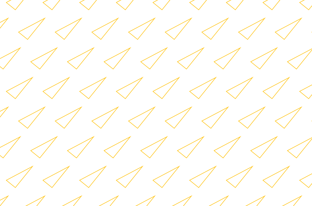 Repeating Yellow Triangle Pattern on Transparent Background