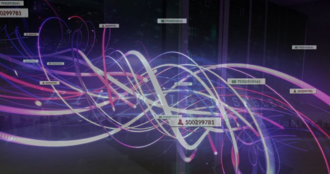 Digital Notifications Overlay and Networking Technology Concept