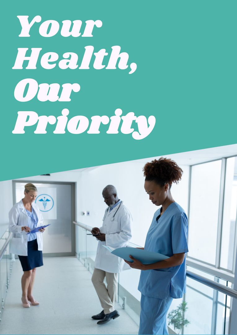 Healthcare Team Focused on Patient Wellbeing in Modern Hospital - Download Free Stock Templates Pikwizard.com