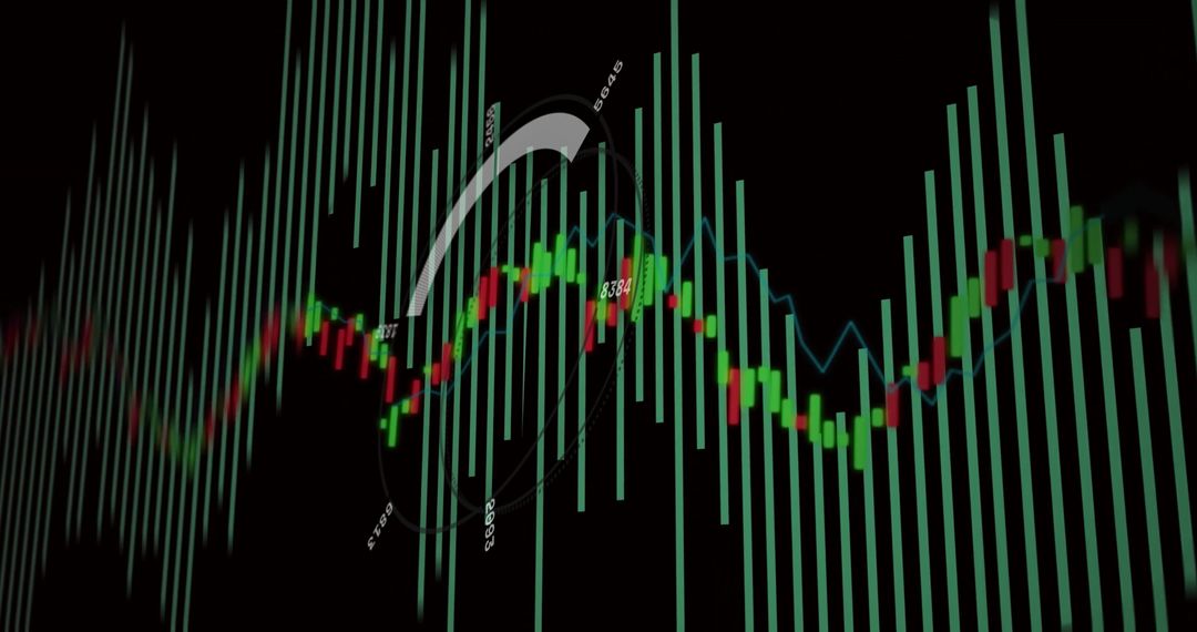 Abstract Data Graph with Dynamic Charts and Indicators - Free Images, Stock Photos and Pictures on Pikwizard.com