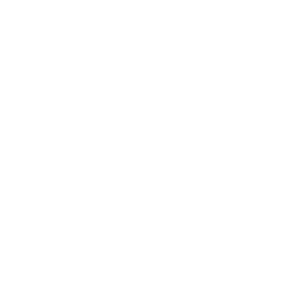 White Eight-Pointed Star on Transparent Background