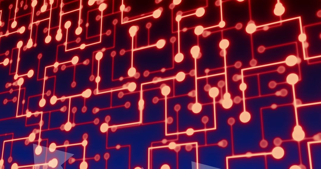 Digital Network Grid Pattern with Global Connectivity Theme