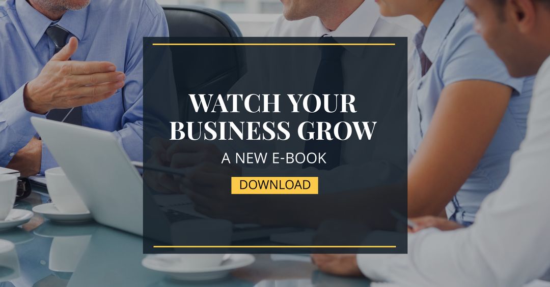 Business Growth E-book Promotion with Collaborative Team Meeting