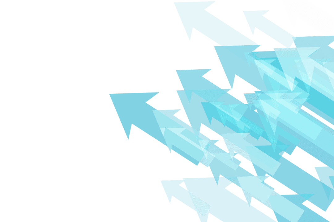 Blue Transparent Arrows on Clear Background for Direction Concepts