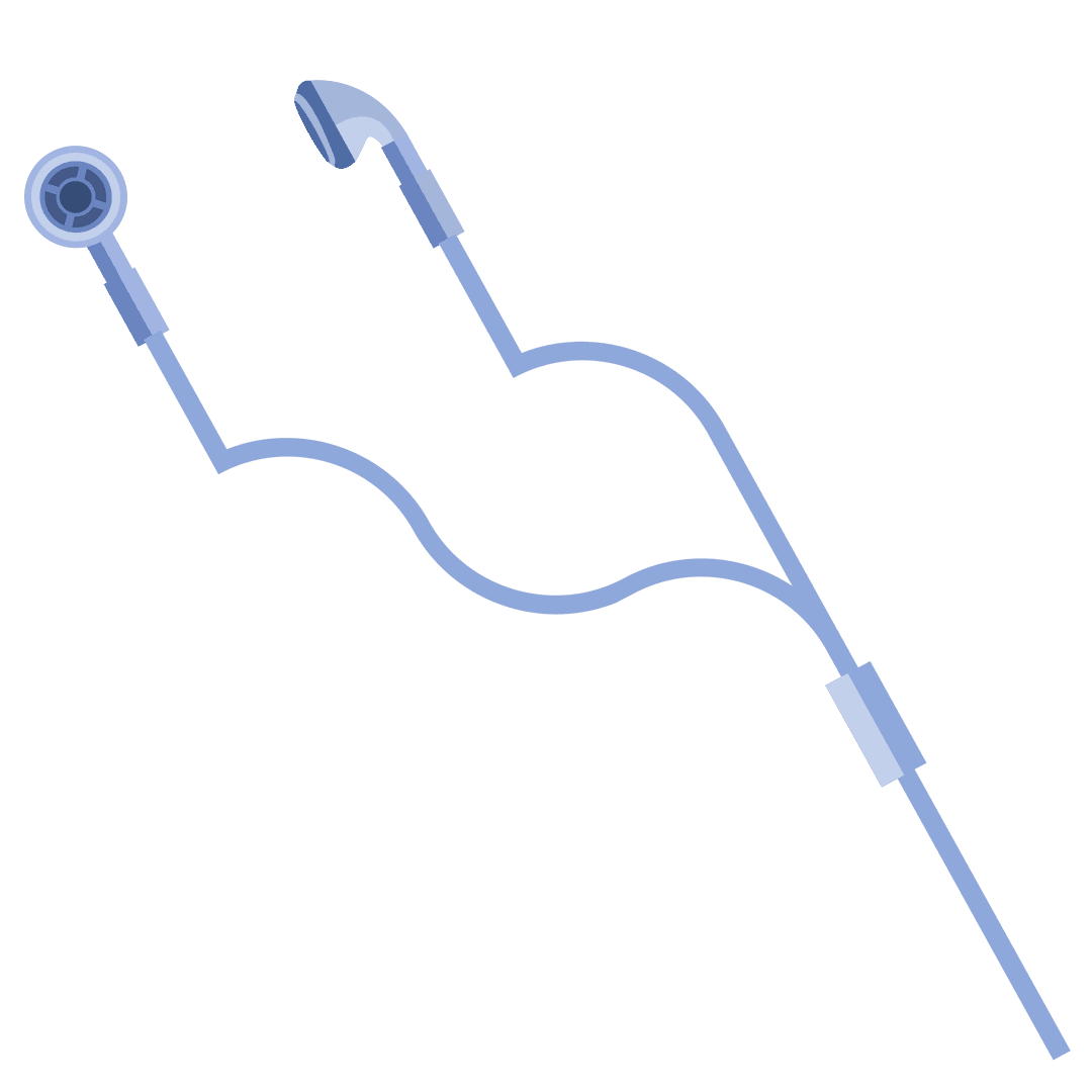Blue Earphones on Transparent Background for Music and Entertainment