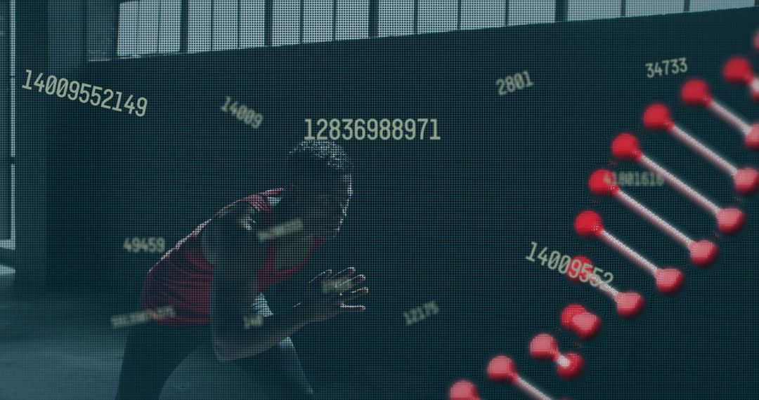 Technology Integration in Fitness with DNA and Jogging Man