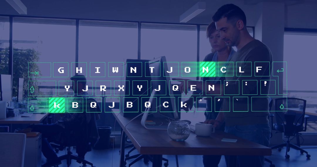 Data Processing in Modern Office with Diverse Business Team