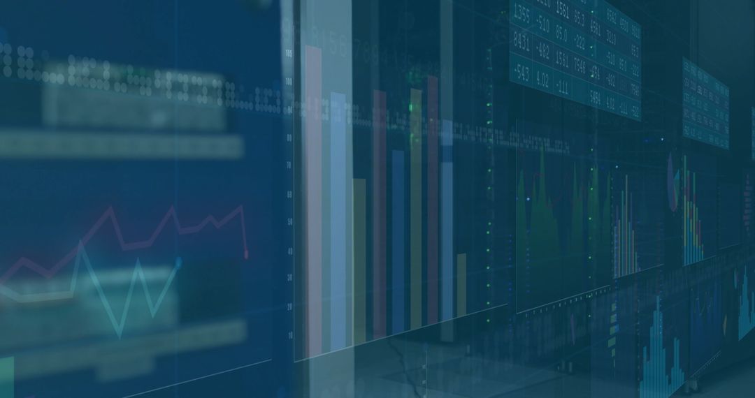 Financial Data Visualization in Modern Server Room