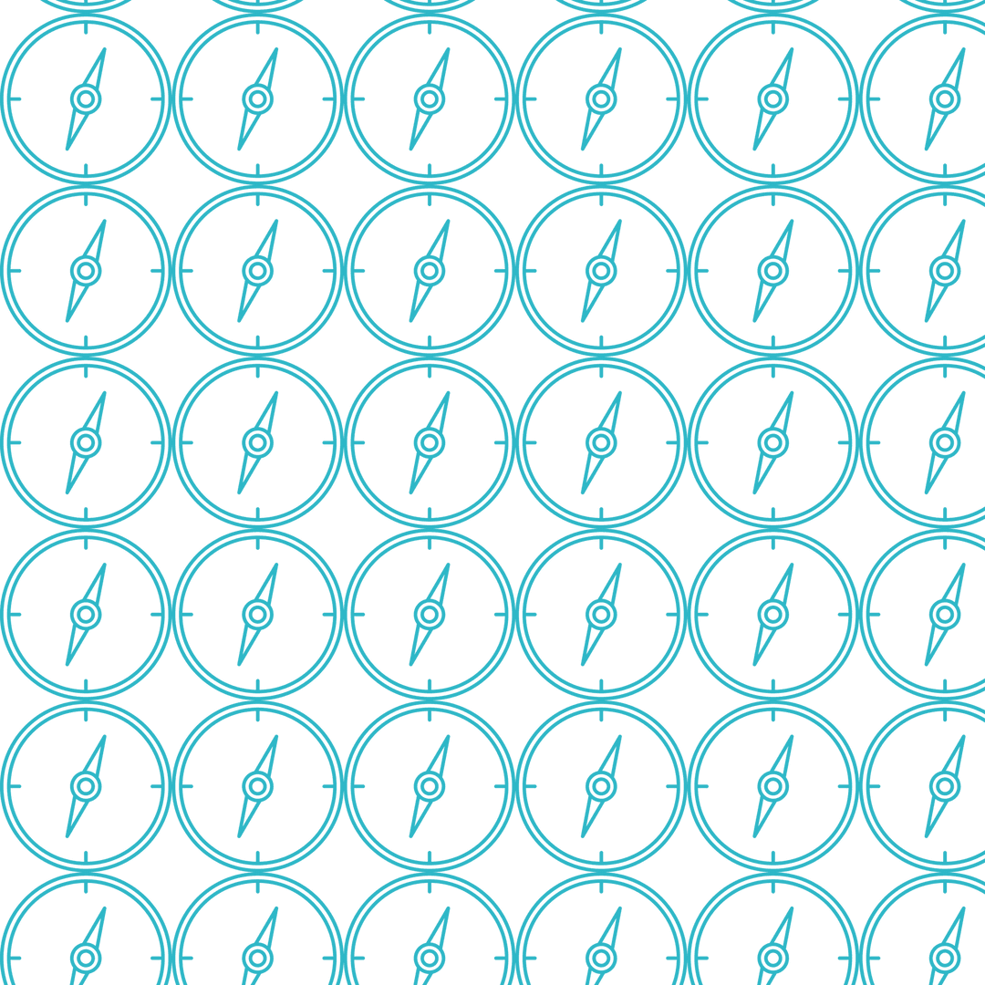 Transparent Blue Compass Pattern on Transparent Background