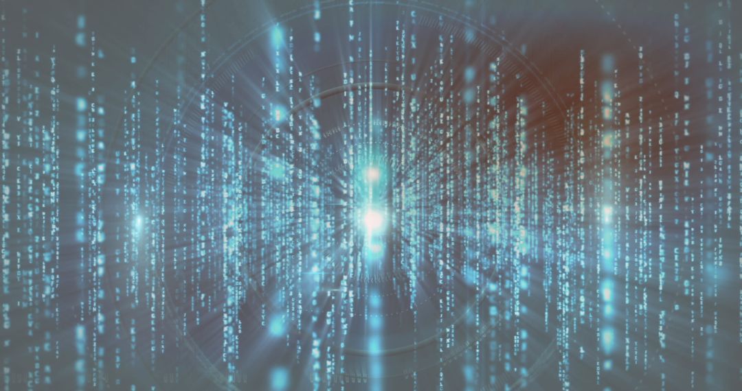 Abstract Digital Light Streaks in Cyberspace