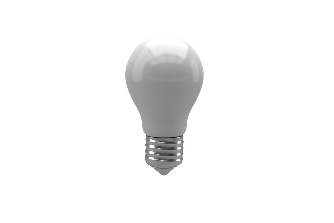 Transparent Incandescent Bulb Floating Isolated on White Background - Download Free Stock Images Pikwizard.com