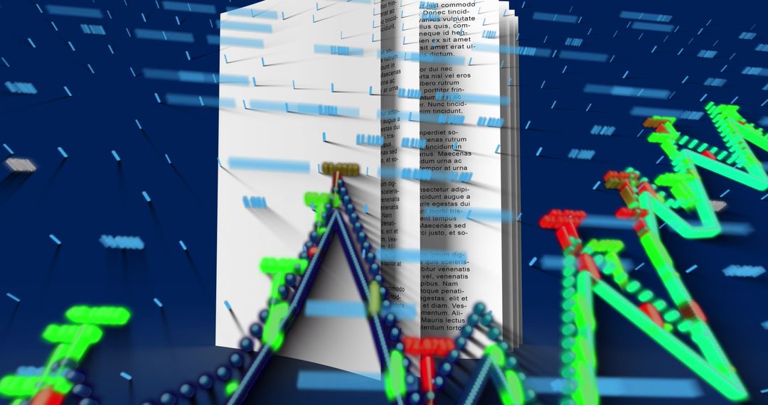 Futuristic Data Transfer with Digital Glitch and Analysis Graphics