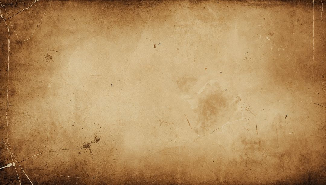 Aged Paper Background Showing Sepia Vignette and Weathered Edges