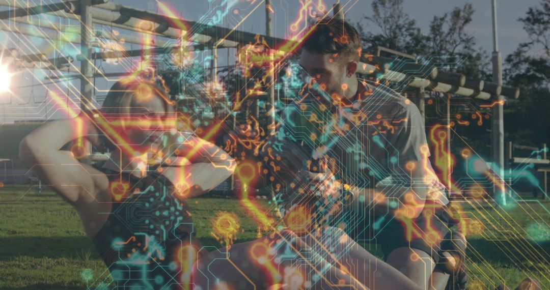 Outdoor Exercise with Circuit-Hybrid Reality Fitness Tech