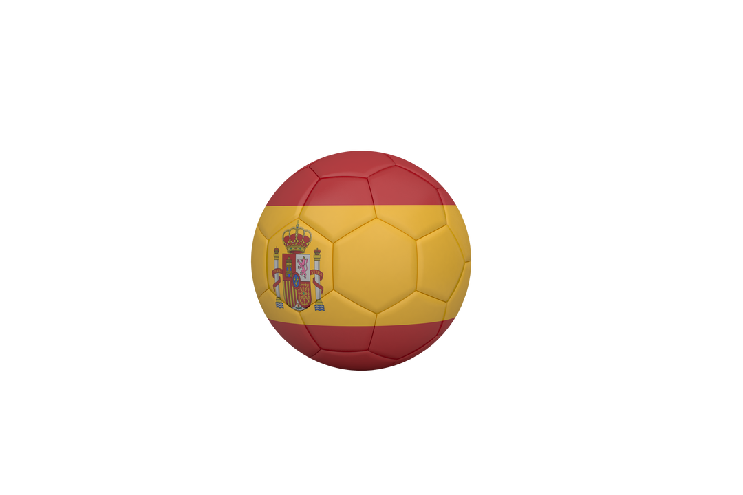 Soccer Ball With Spanish Flag Design on Transparent Background - Download Free Stock Images Pikwizard.com