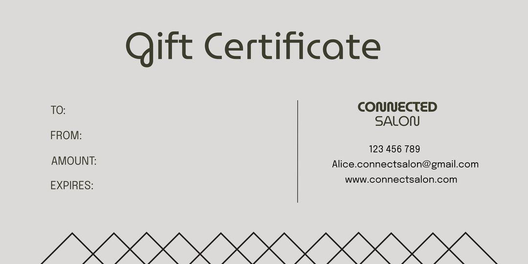Elegant Blank Gift Certificate Template for Salons and Boutiques - Download Free Stock Templates Pikwizard.com