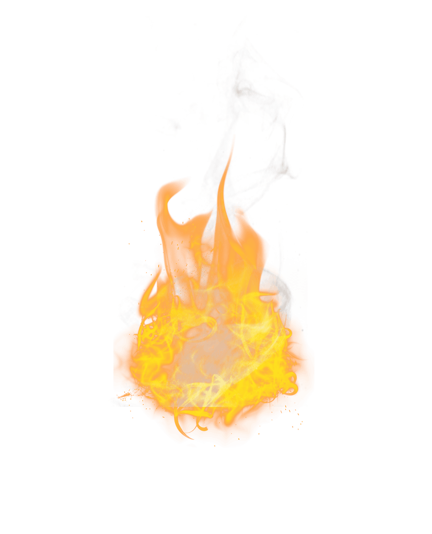 Realistic Transparent Flame Render with Smoky Details