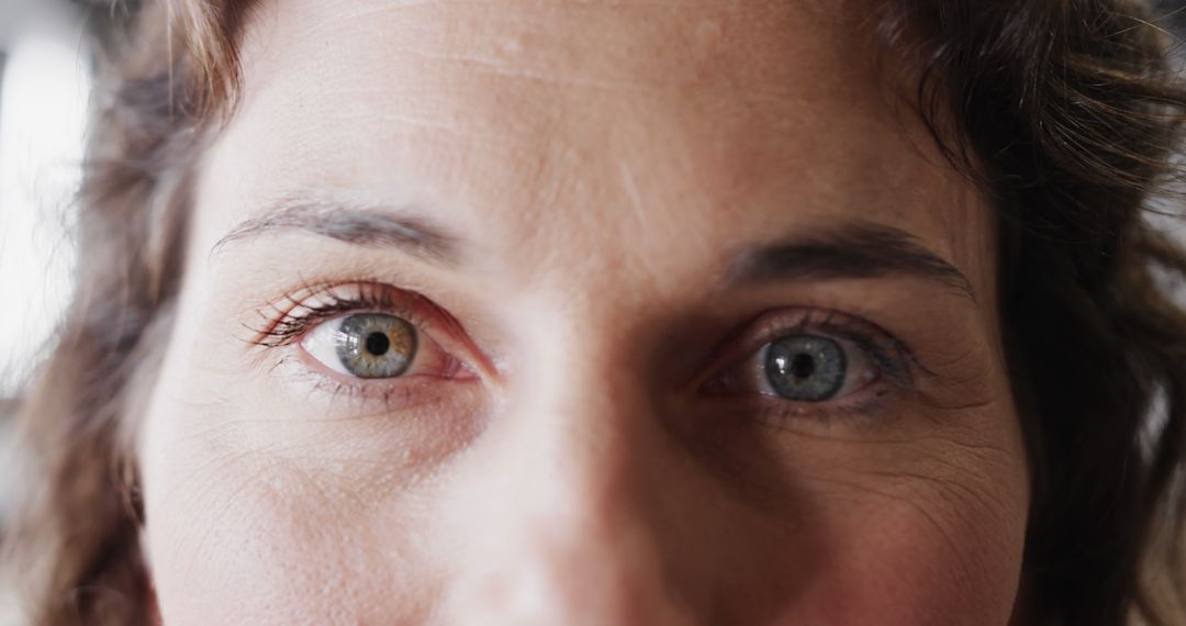 Close-Up of Woman's Eyes with Heterochromia - Free Images, Stock Photos and Pictures on Pikwizard.com