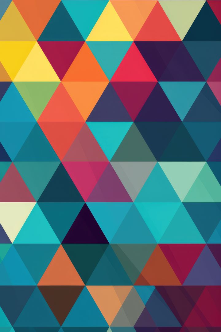Colourful polygon background with triangles, created using generative ai technology - Free Images, Stock Photos and Pictures on Pikwizard.com
