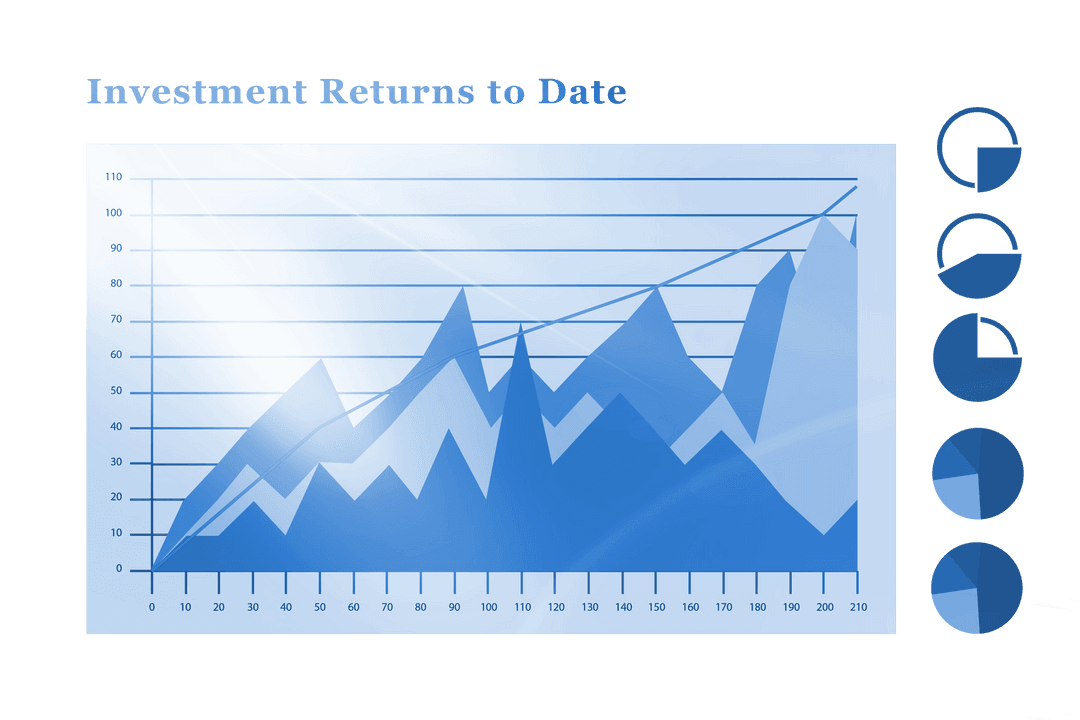 Transparent Financial Chart Depicting Investment Returns Growth