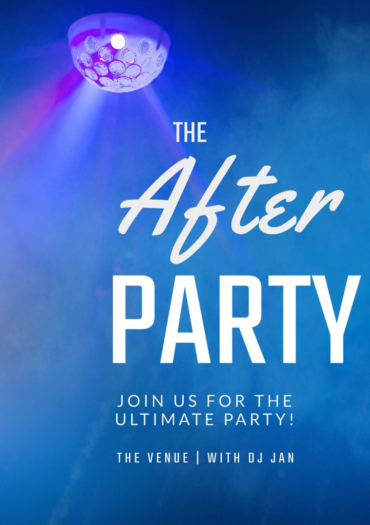 Vibrant Disco Ball Lighting Event Announcement