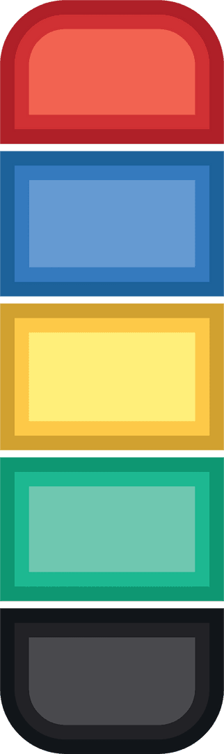 Colorful Vector Badges on Transparent Background