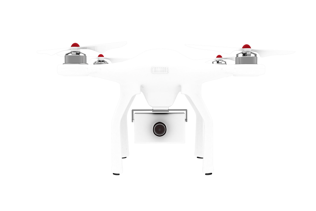 White Drone with Camera on Transparent Background Introducing Innovation - Download Free Stock Images Pikwizard.com