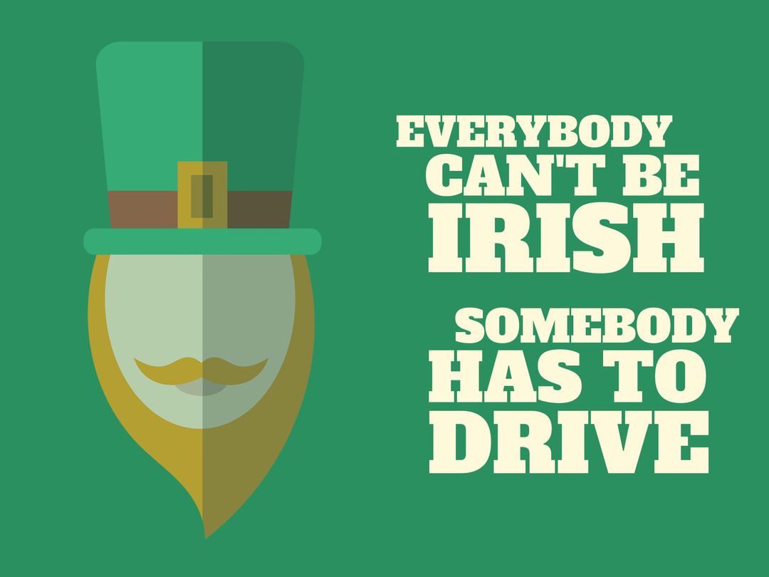 Funny St. Patrick's Day Leprechaun Hat and Beard Design