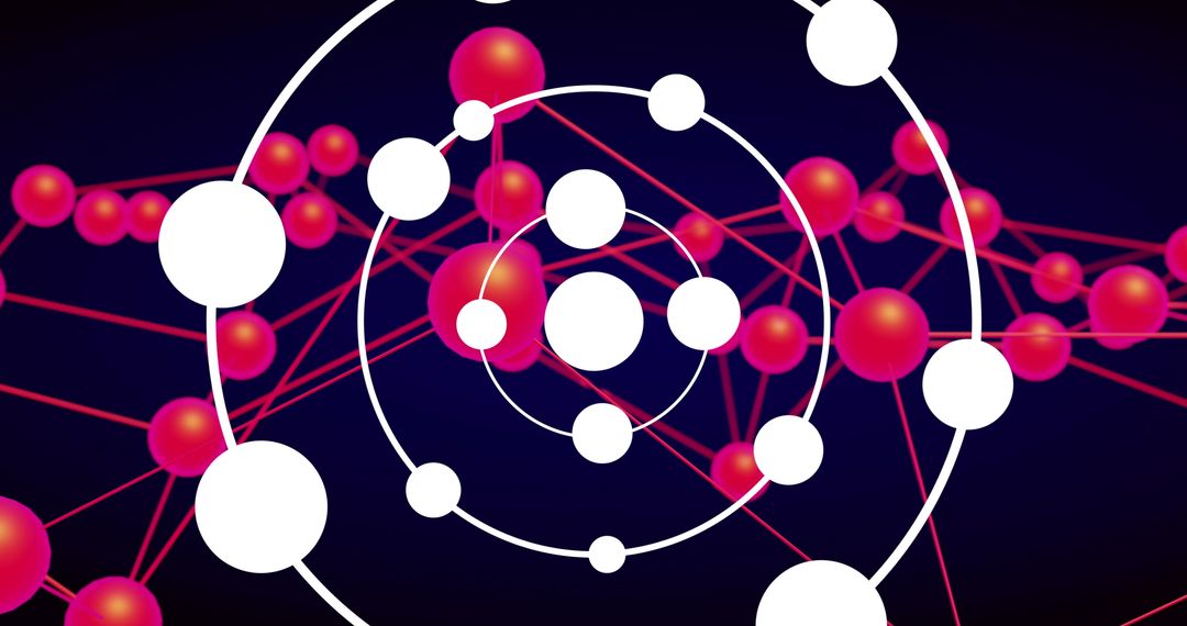 Futuristic Molecular Network with Digital Connections
