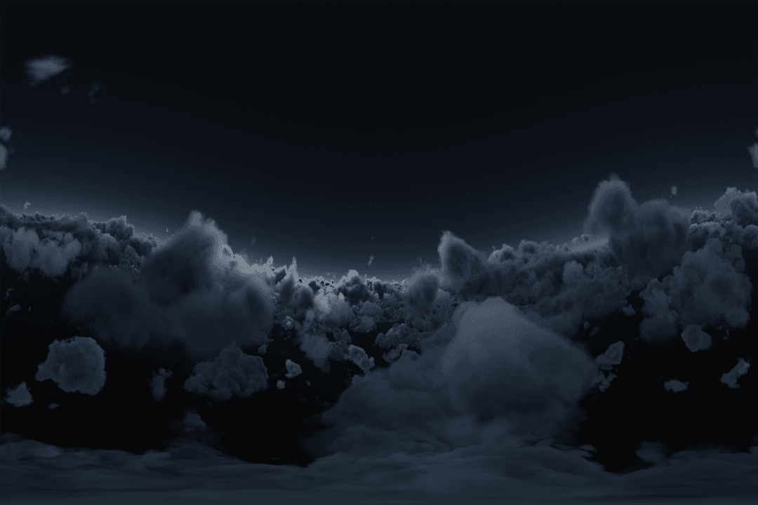 Tranquel Nighttime Cloudscape with Moonlight