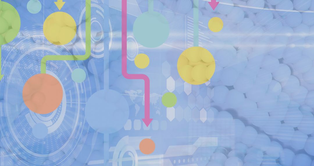 Abstract Global Connections and Digital Data Interface