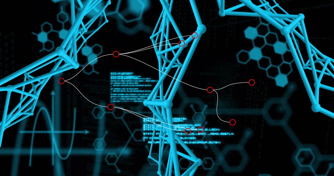 Cyan Network with Nodes and Code in Futuristic Cyberspace