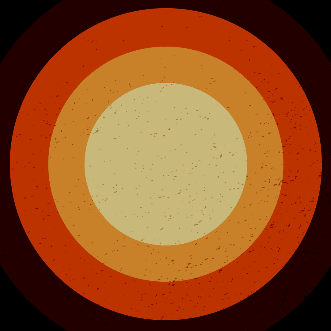 Geometric Circular Layers Abstract on Transparent Background