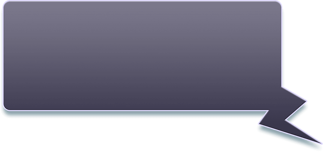 Transparent Rectangle Conversation Bubble Graphic