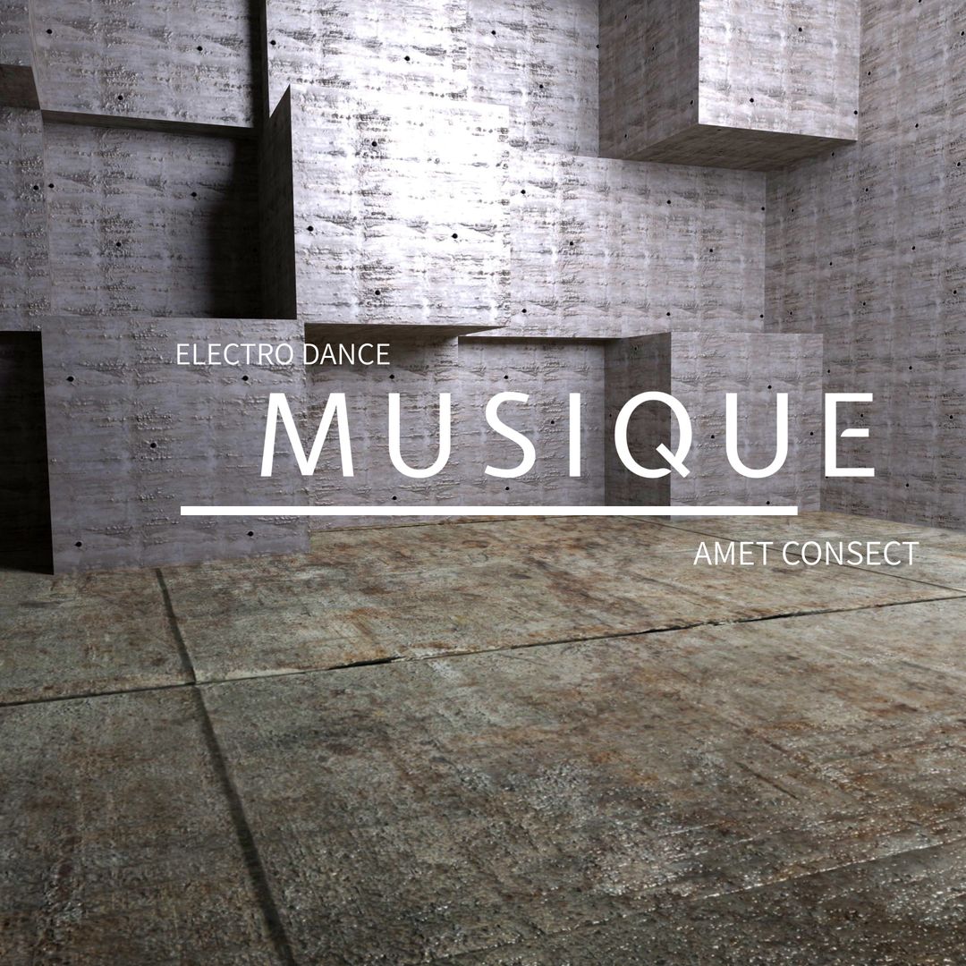 Industrial Concrete Architecture for Modern Music Event Promotion