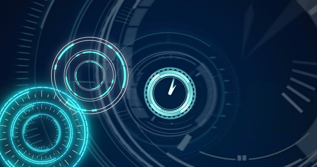 Digital Futuristic Interface with Scanning Animation