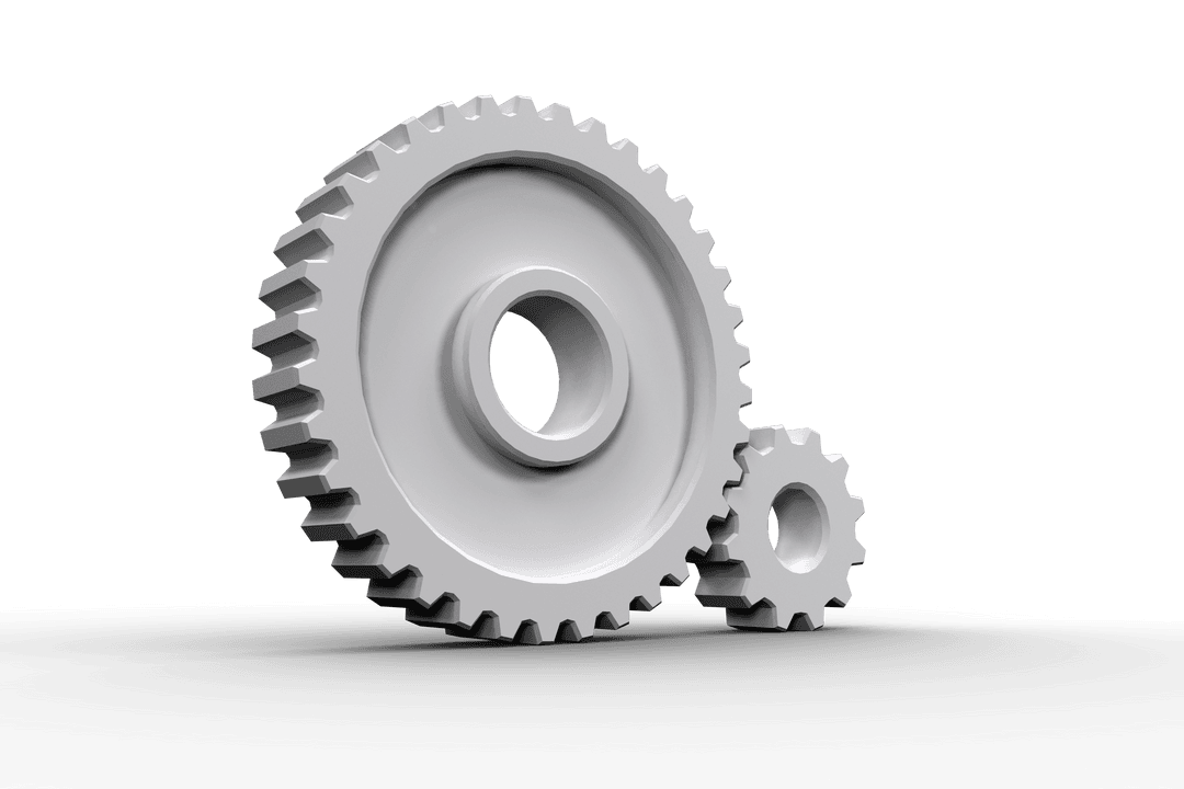Transparent White Cogs and Wheels Interlocking Mechanism - Download Free Stock Images Pikwizard.com
