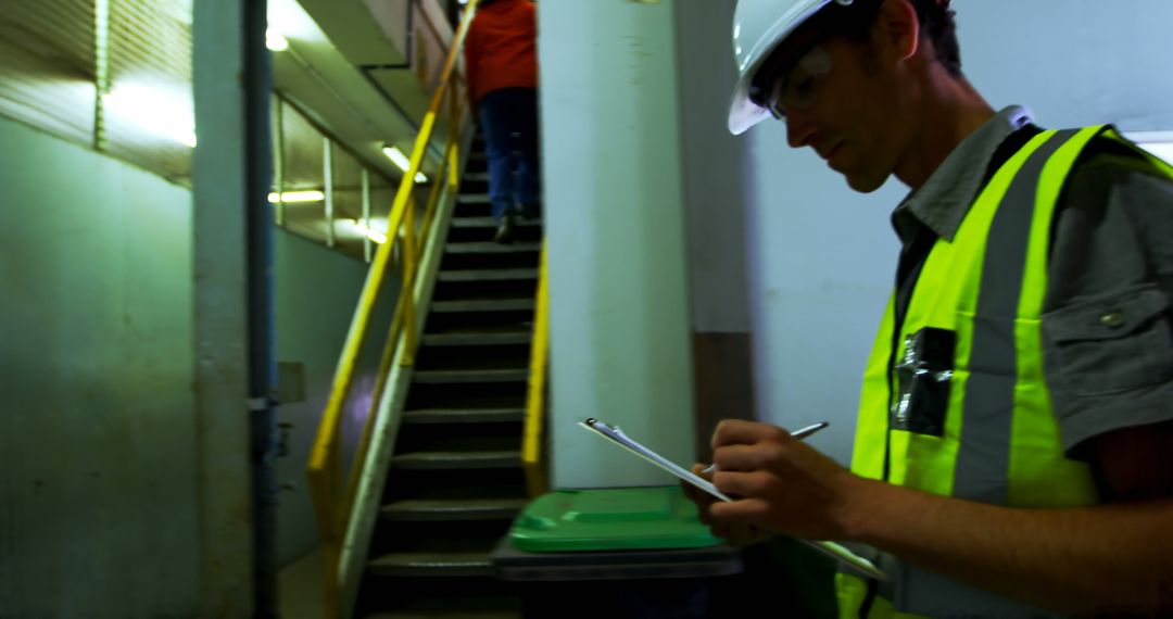 Safety Inspector Conducting Audit in Industrial Facility - Free Images, Stock Photos and Pictures on Pikwizard.com