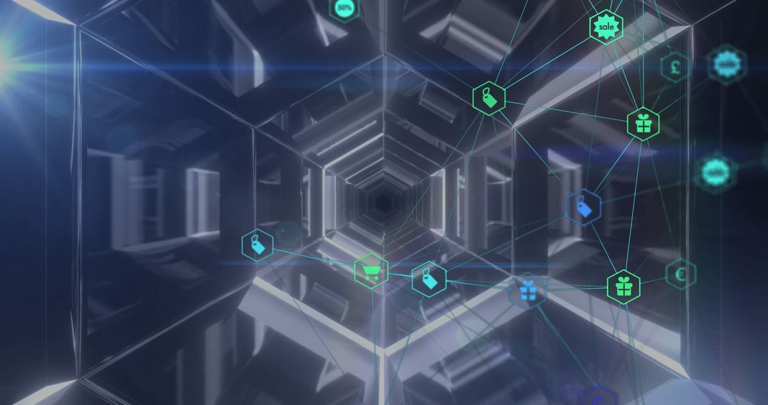 Glowing Network Connections in Digital Tunnel Interface