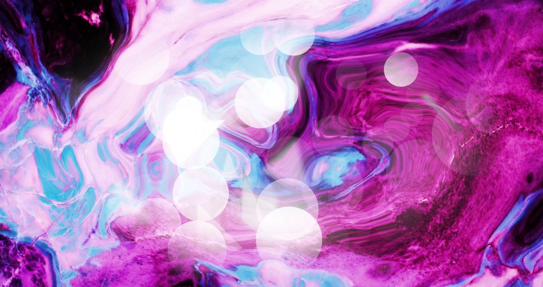 Vivid Liquid Abstract with Dynamic White Shapes