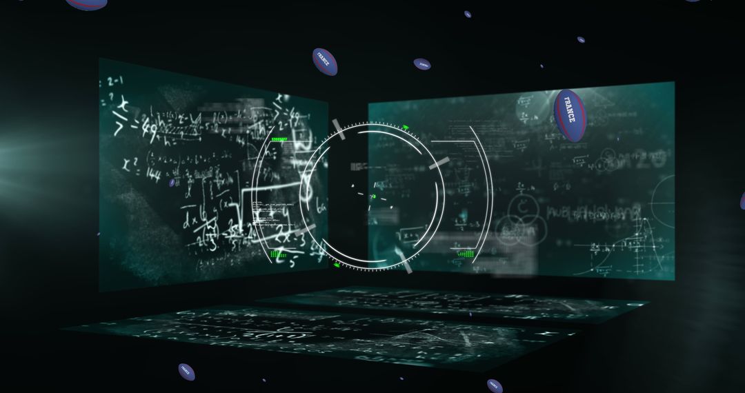 Futuristic Digital Interface for Complex Mathematics and Data Analysis