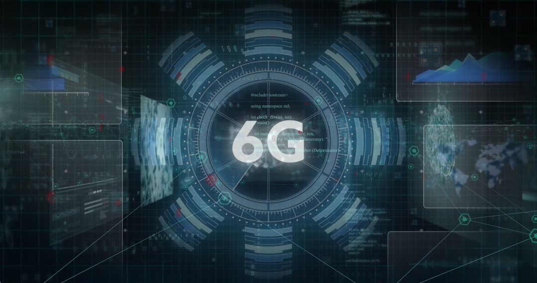 Digital Data Networks and 6G Technology in Global Interface - Free Images, Stock Photos and Pictures on Pikwizard.com